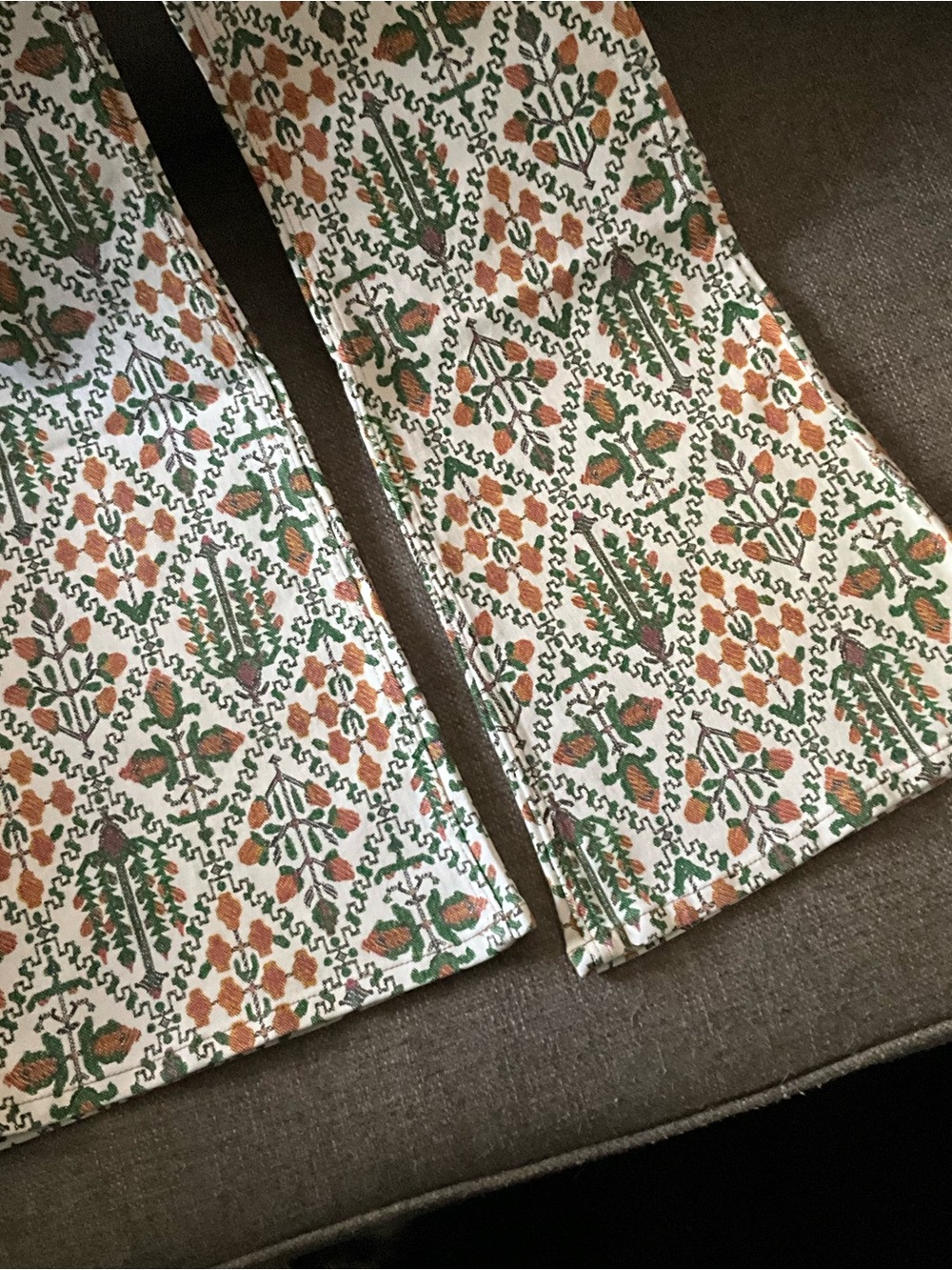 NWT Wrangler highrise fierce flare vintage floral boho jeans women’s 12 31X32 - Picture 6 of 10